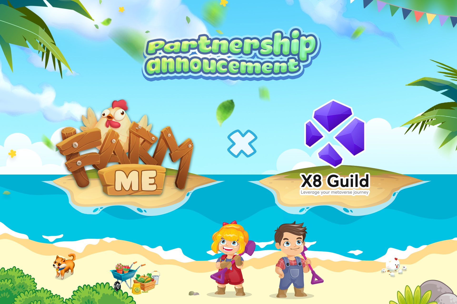 New Update - Farm Me notice about partnership X8 Guild